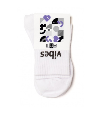 M628 GOOD VIBES socks - white