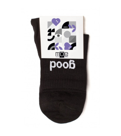 M628 GOOD VIBES socks - black