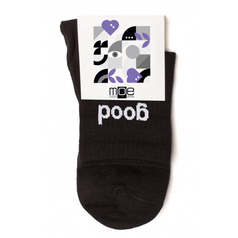 M628 GOOD VIBES socks - black