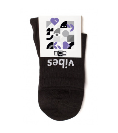 M628 GOOD VIBES socks - black