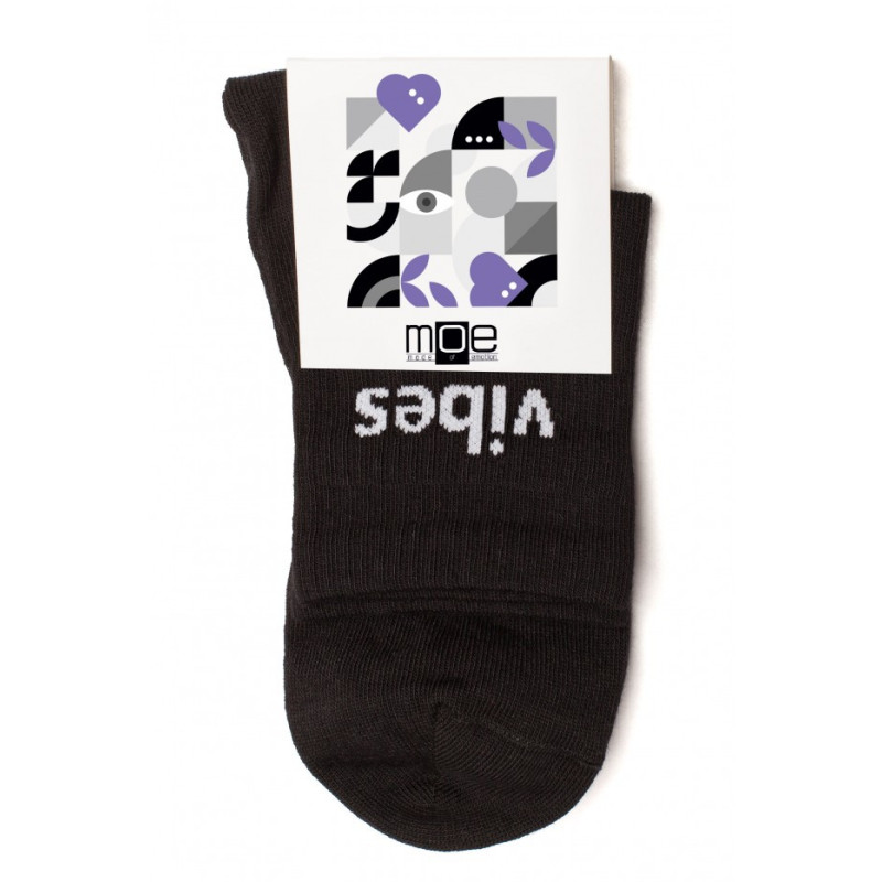 M628 GOOD VIBES socks - black