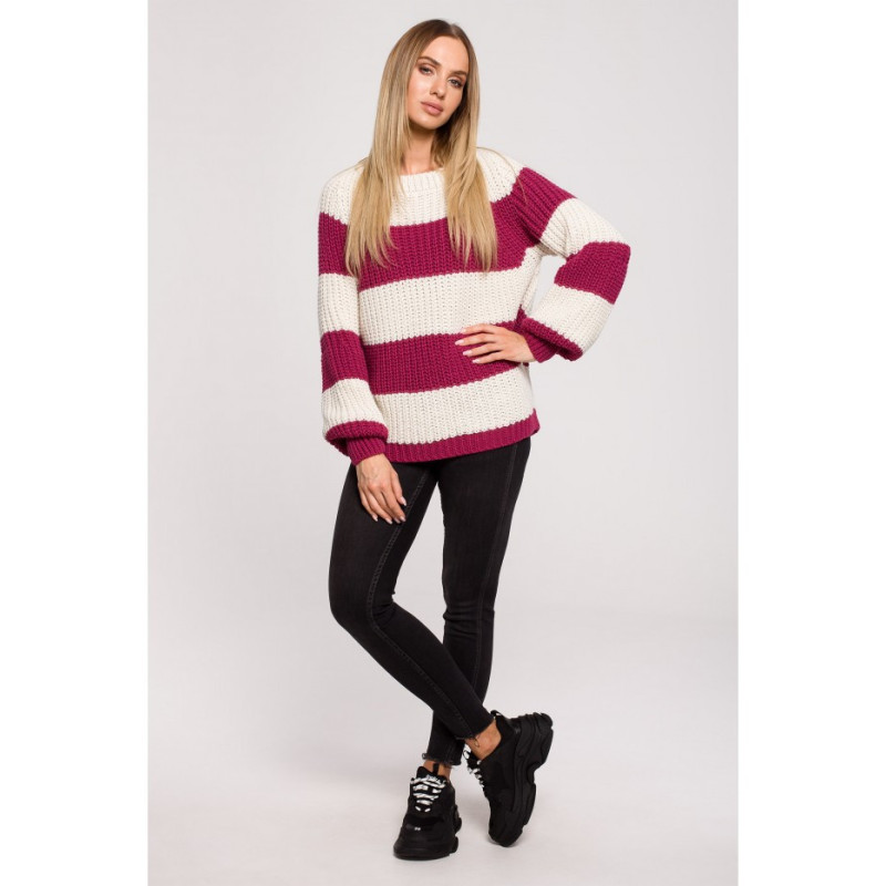 M632 Striped Sweater - model 3