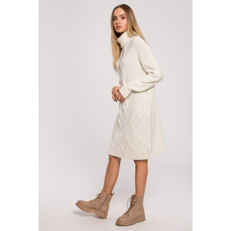 M634 Sweater turtleneck dress - beige