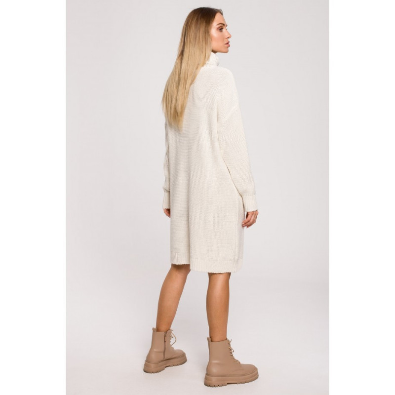 M634 Sweater turtleneck dress - beige