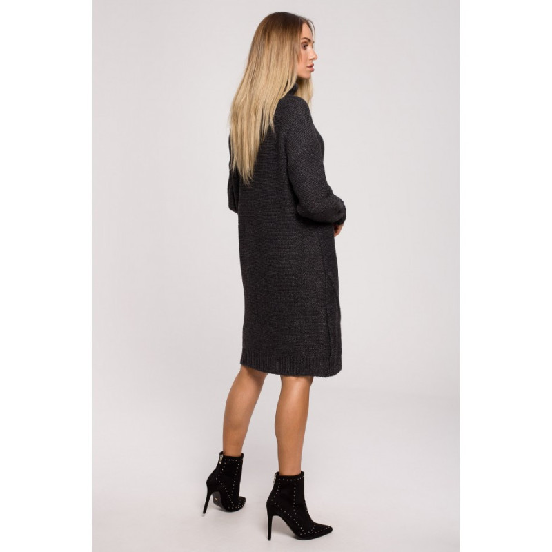 M634 Sweater turtleneck dress - graphite