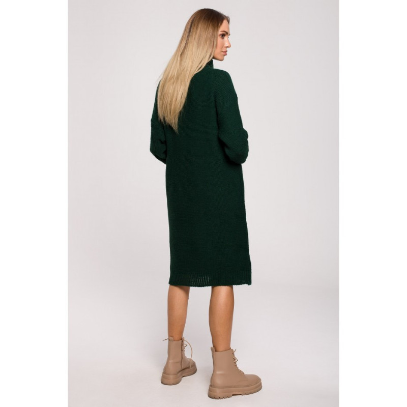 M634 Sweater turtleneck dress - green