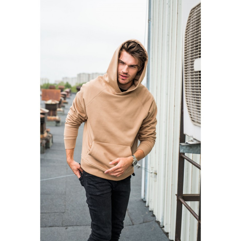 B198 UNISEX kangaroo hoodie - walnut