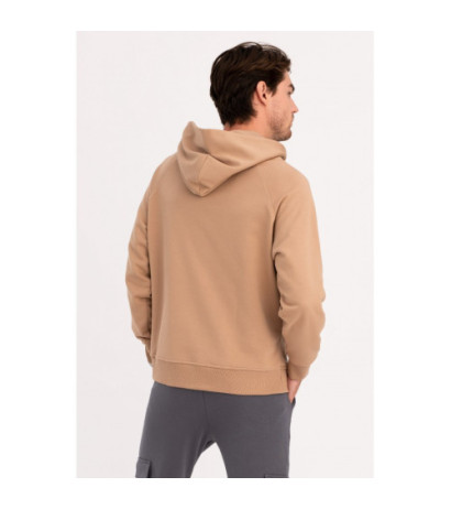 B198 UNISEX kangaroo hoodie - walnut