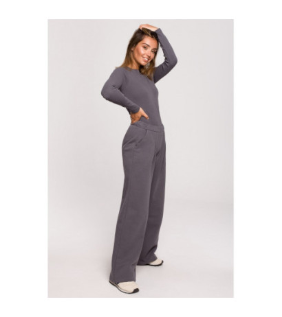 B200 Sweatpants with wide legs - anthracite