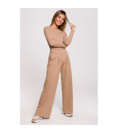 B200 Sweatpants with wide legs - walnut