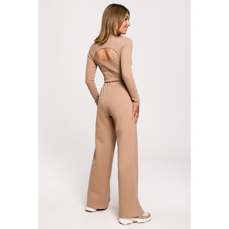 B200 Sweatpants with wide legs - walnut