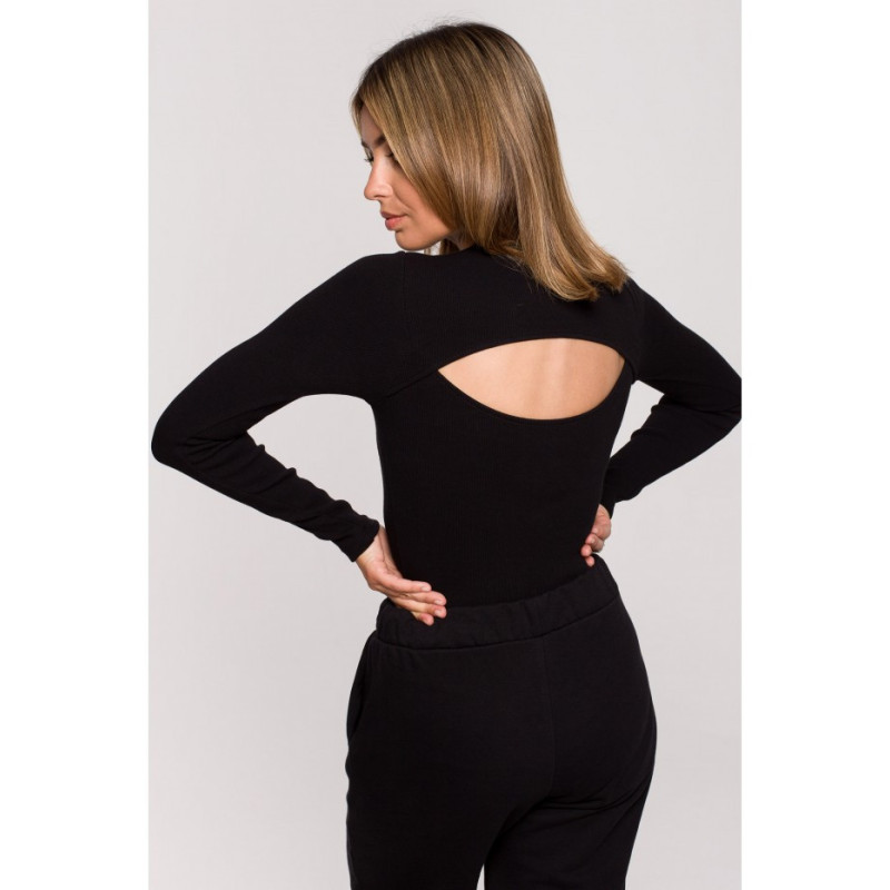 B209 Body with back slit - black