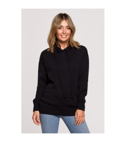 BK073 Hooded sweater - black