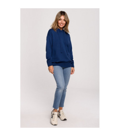 BK073 Hooded sweater - navy blue