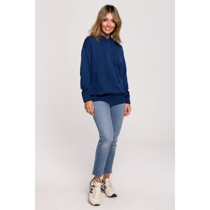 BK073 Hooded sweater - navy blue