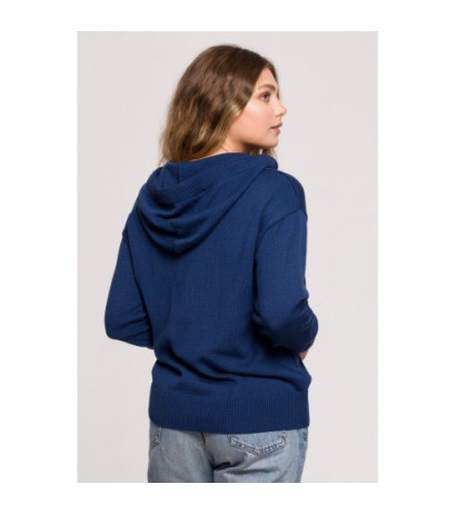 BK073 Hooded sweater - navy blue