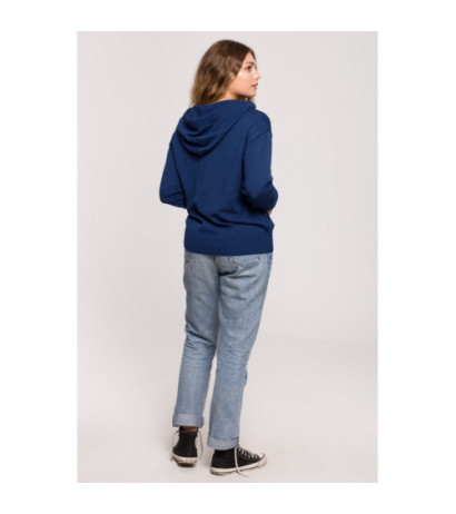 BK073 Hooded sweater - navy blue