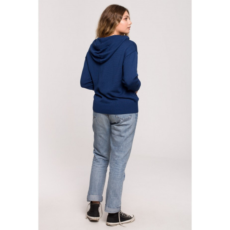 BK073 Hooded sweater - navy blue