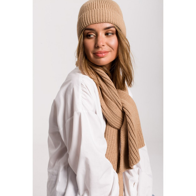 BK081 chain weave scarf - camellia