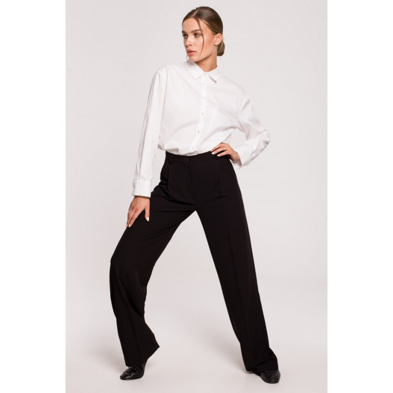 S283 Classic tailored pants - black