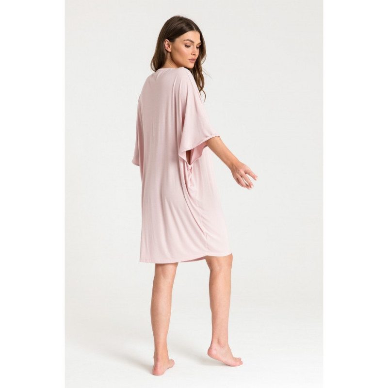 LA071 Nightgown with batwing sleeves - pink