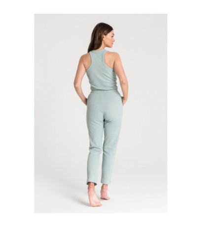 LA075 Knitted waffle pants - sage