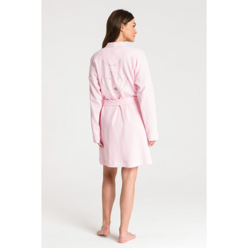 LA078 Wafer knit bathrobe - pink