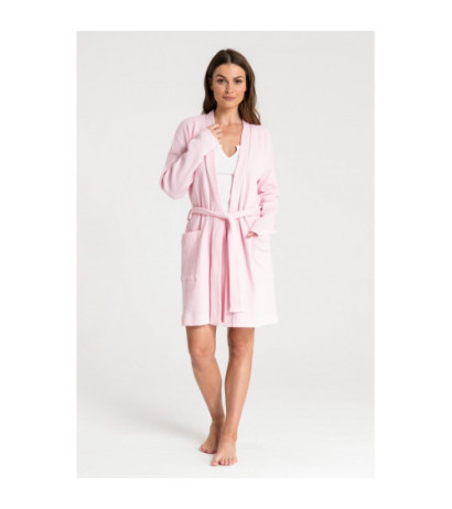 LA078 Wafer knit bathrobe - pink