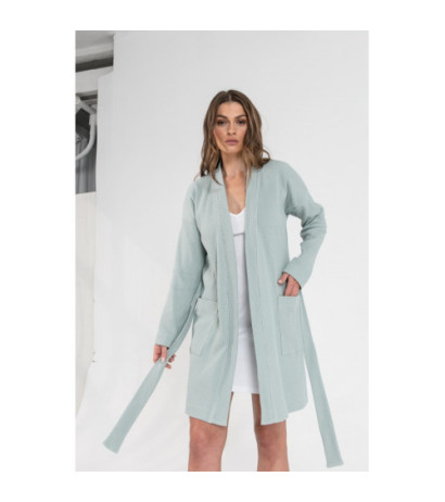 LA078 Wafer knit bathrobe -...