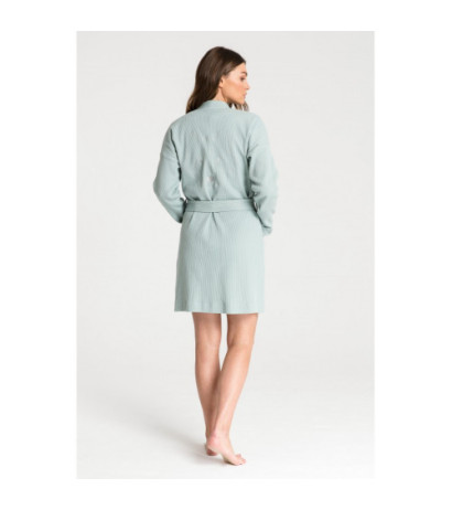 LA078 Wafer knit bathrobe - sage