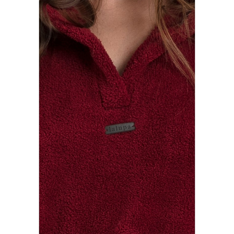 LA081 Plush oversize sweatshirt - maroon