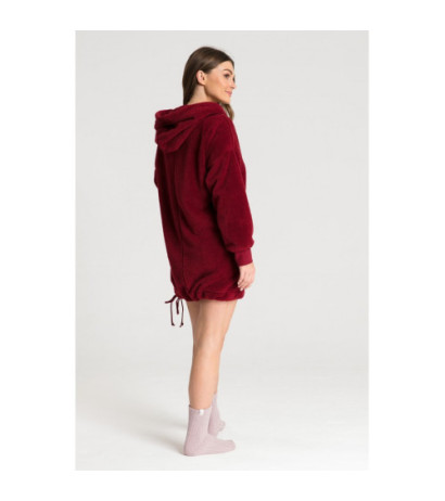 LA081 Plush oversize sweatshirt - maroon