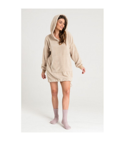 LA081 Plush oversize sweatshirt - cappuccino