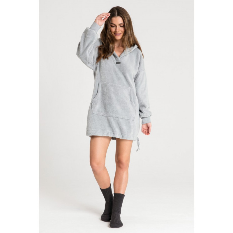 LA081 Plush oversize sweatshirt - ashen