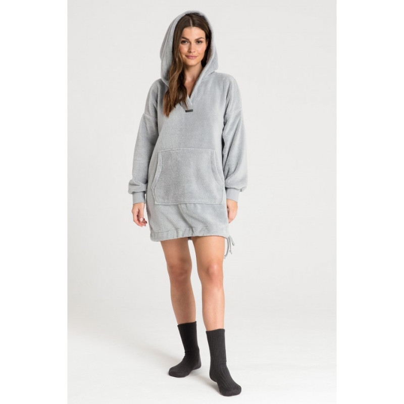 LA081 Plush oversize sweatshirt - ashen