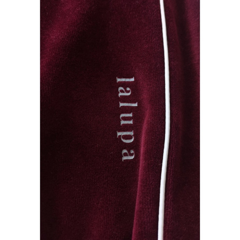 LA085 Velour pants with piping - maroon