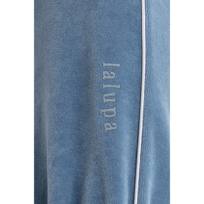 LA085 Velour pants with piping - blue