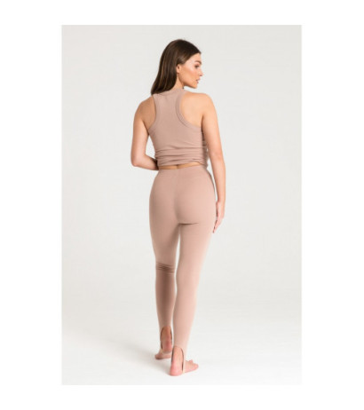 LA088 Leggings with heels - mocha