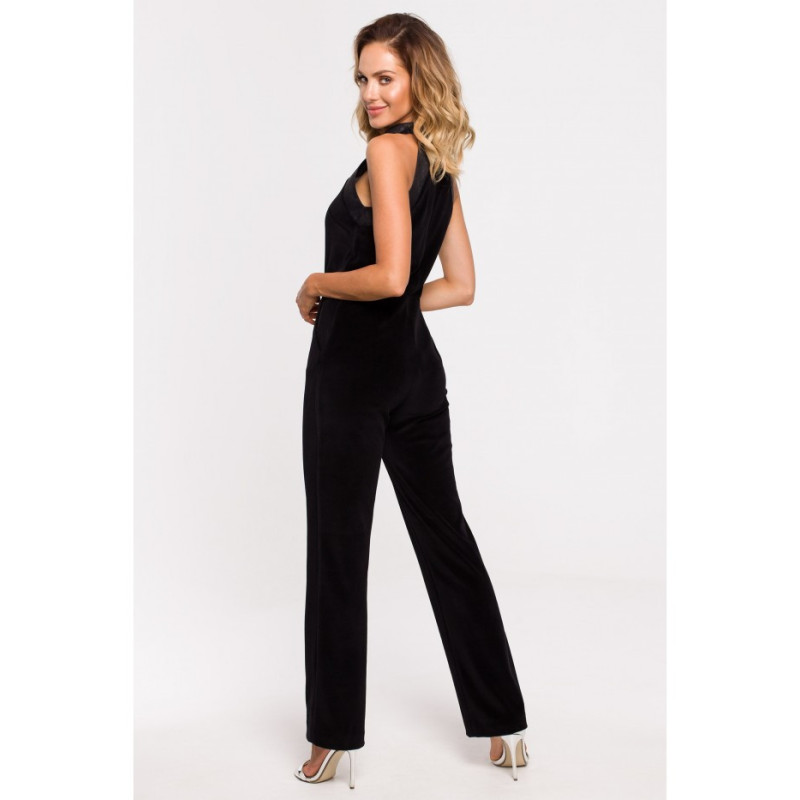 M642 Velour jumpsuit - black