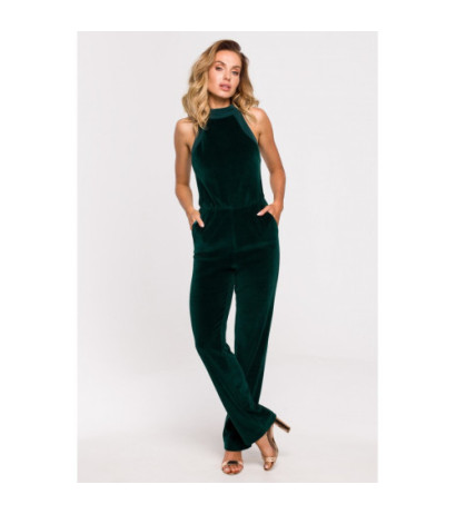 M642 Velour jumpsuit - green