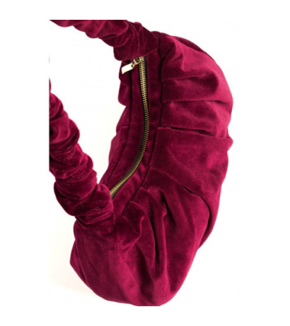 M657 Velour shoulder bag - maroon