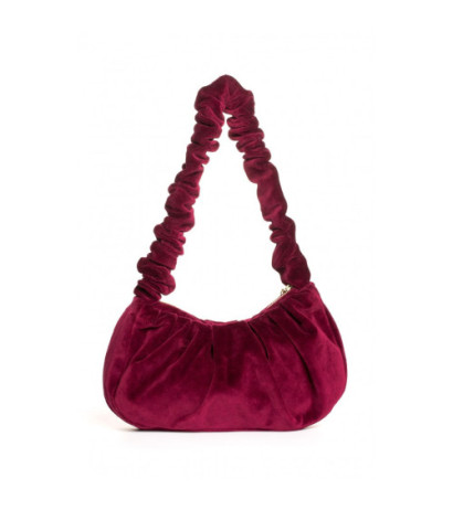 M657 Velour shoulder bag - maroon