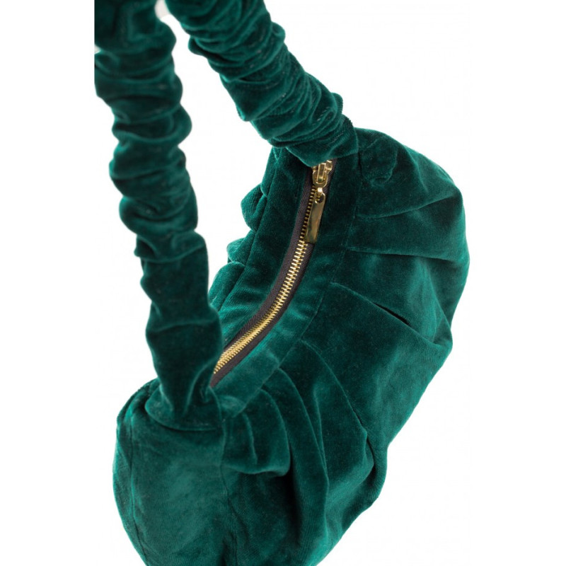 M657 Velour shoulder bag - green