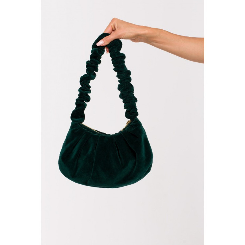 M657 Velour shoulder bag - green