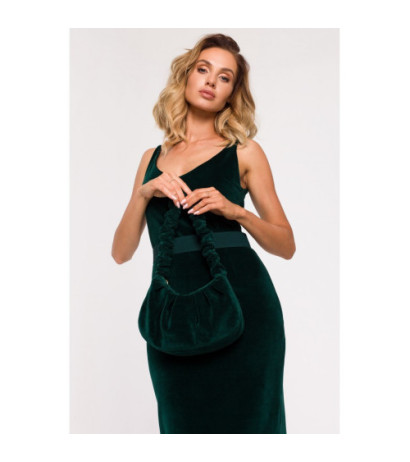 M657 Velour shoulder bag - green