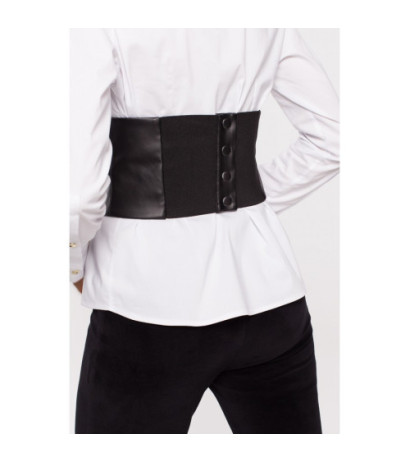 M661 Faux leather corset belt - black