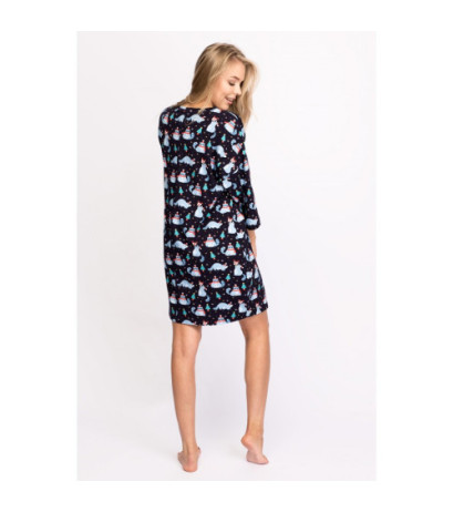 LA095 Nightgown with winter motif - model 2