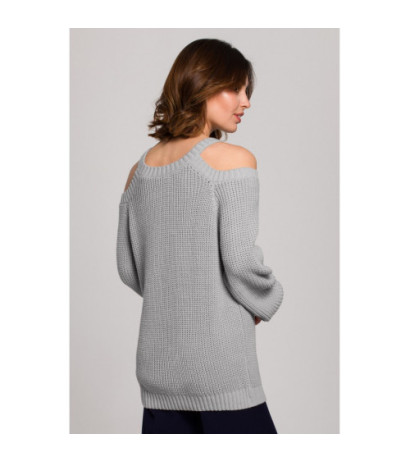 BK069 Sweater with arm cutouts - gray