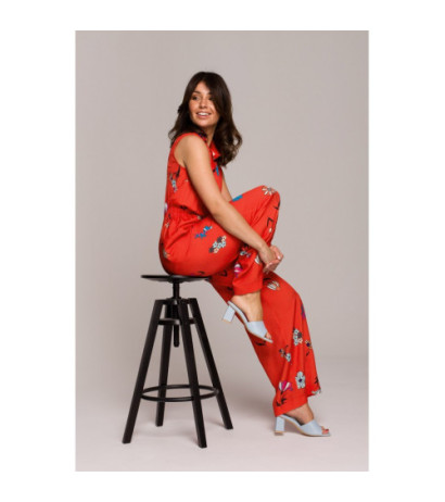 B229 Printed viscose jumpsuit - model 2