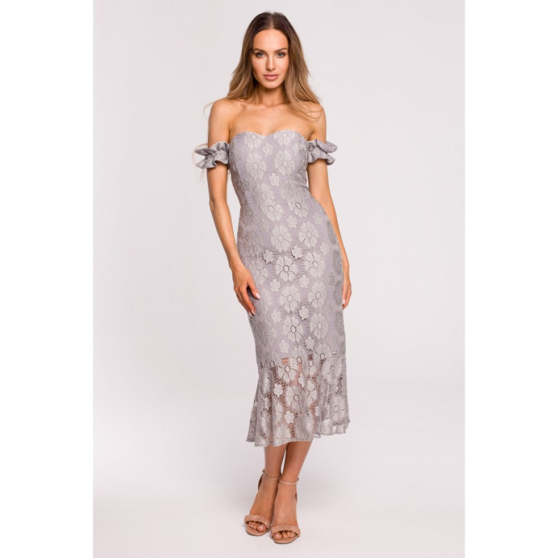 M672 Lace dress - gray